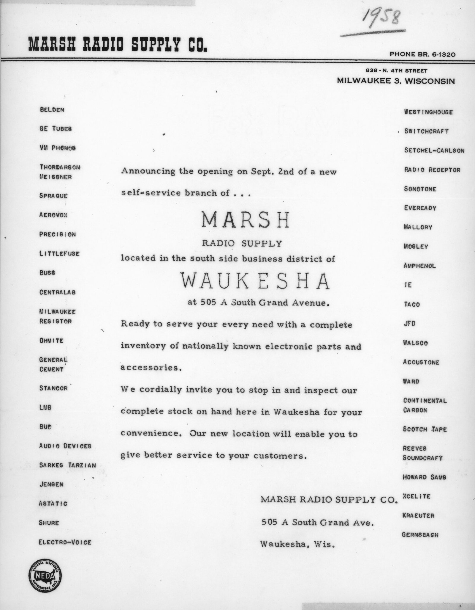 1958: Expansion to Waukesha